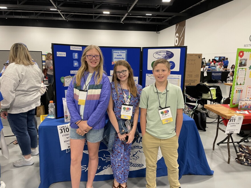 Pulaski Elementary Competitors -left- Keira Wilson-right Maddox Morgan