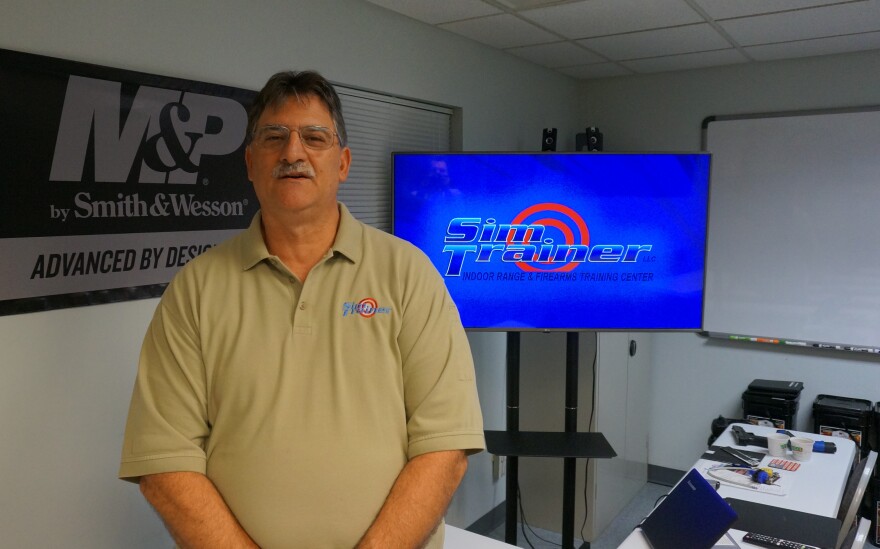 Jeff Pedro of Sim-Trainer. [Jason Reynolds / WYSO ]