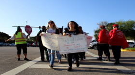 Students from Marjory Stoneman Douglas High School have been vocal in their opposition to a program to arm teachers. 