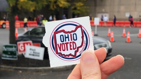 Ohio voted sticker