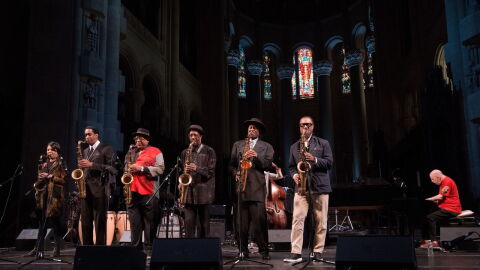 Saxophonists pay tribute to Sonny Rollins at "Saxophone Colossus": Celebration of Life and Music at Cathedral of St. John The Divine in NYC on September 19, 2026