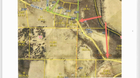 A map, submitted with the petition, detailing where the requested closure would be on Holder Road.