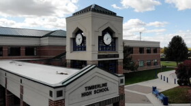 An overhead shot of Timberline Highschool