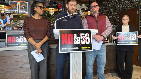 Members of Ohioans for Cannabis Choice on Feb. 9, 2026.