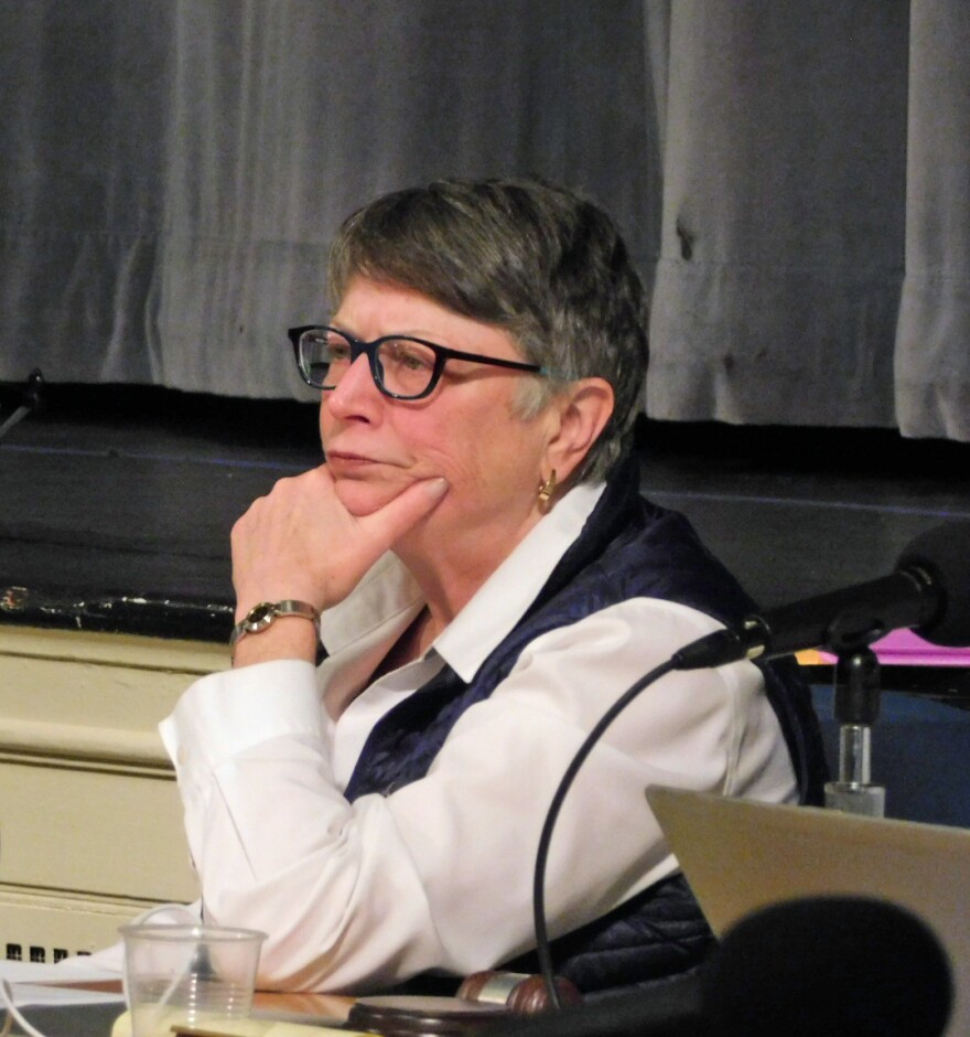 Jane Knodell at a Burlington City Council meeting