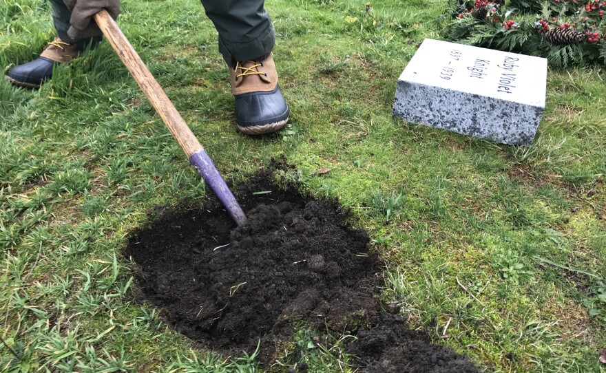 Grave No. 2695 gets a new headstone, with a name: Ruby Violet Knight.