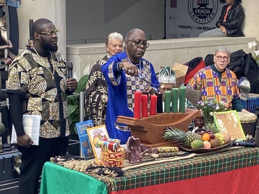 Kiah Nyame, founder of Ujima Rochester and longtime partner of the Rochester Kwanzaa Coalition.