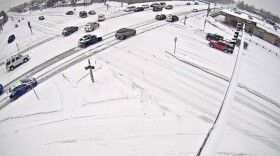 a snowy intersection