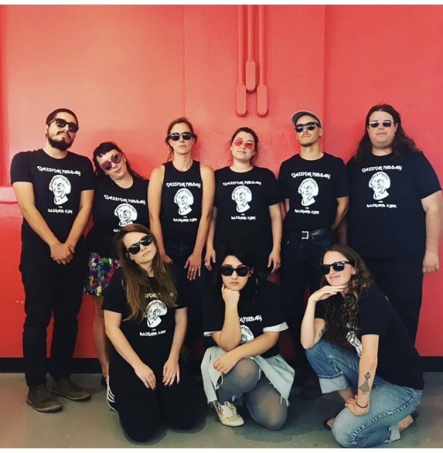 In case you want to see the shirt, here’s a staff photo from 2017