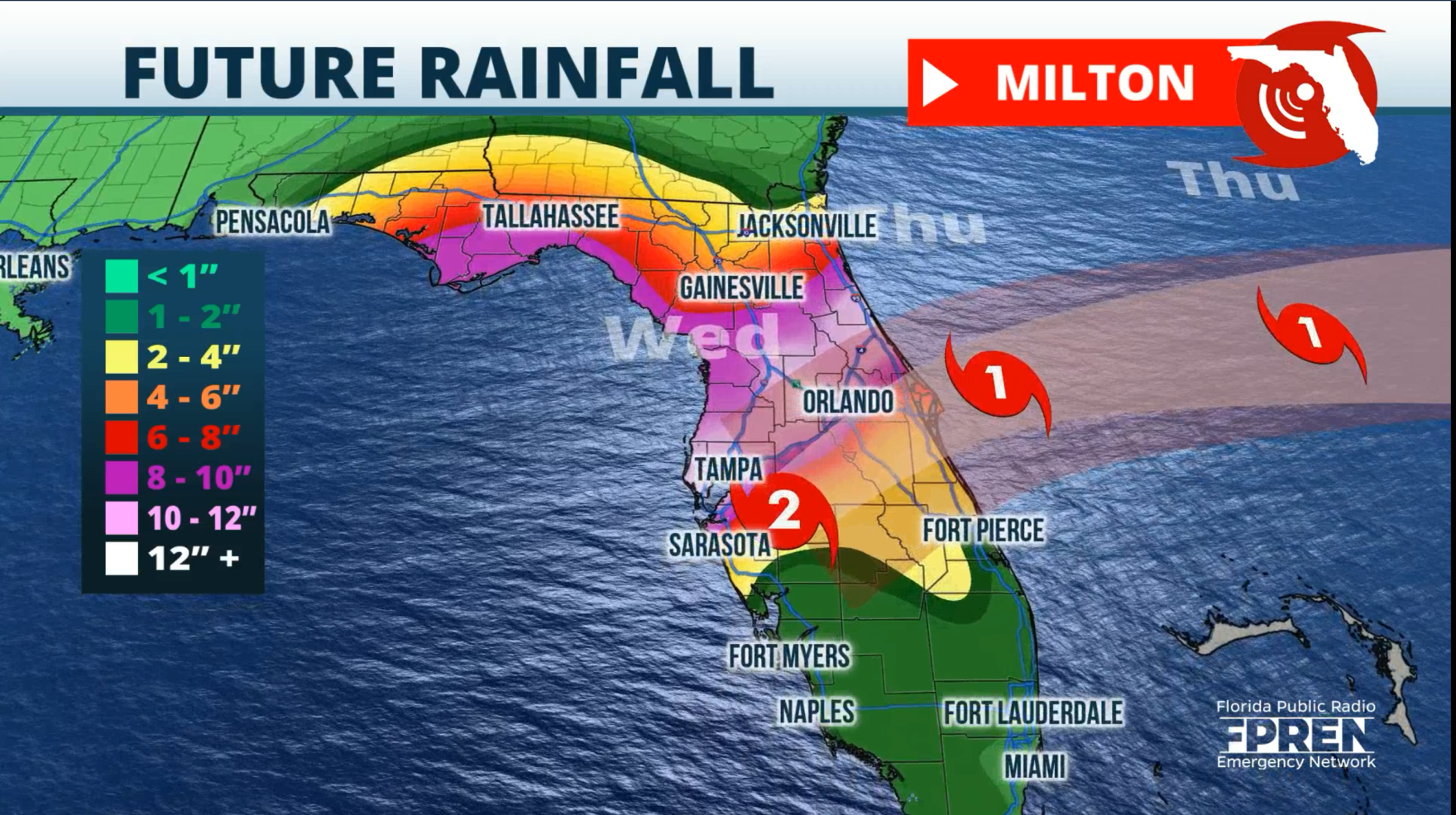 Dangerous Milton makes landfall in Siesta Key, ongoing flash flooding