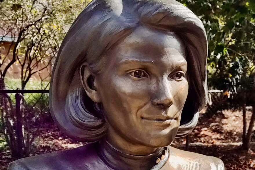 Dedicated fans unveiled the statue on Saturday.
