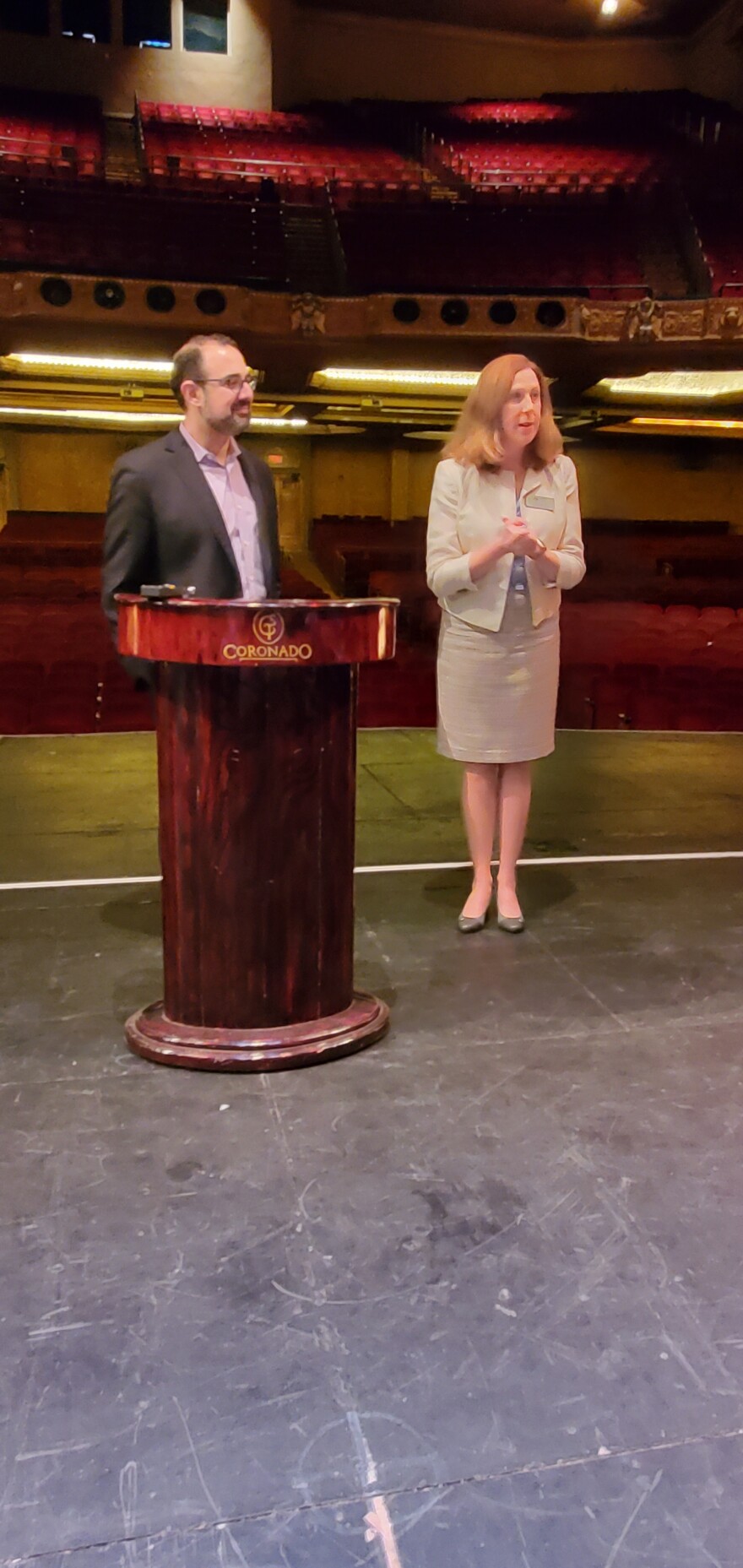 New RSO music director Yaniv Attar and RSO executive director Julie Thomas.