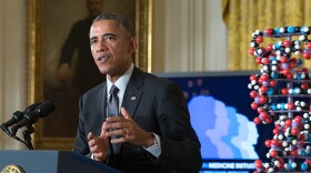 President Barak Obama announces his intention to seek funding from Congress for precision medicine at the State of the Union Address on January 30, 2015