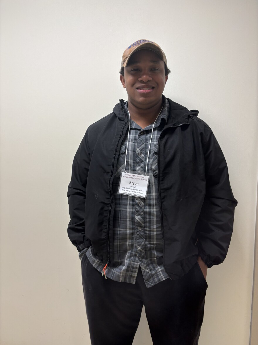 Bryce Burrell is a PhD student at Virginia Tech’s Department of Agricultural, Leadership, and Community Education. He is also a student manager of the Indigenous Community Garden at Virginia Tech, and a member of the Mississippi Band of Choctaw Indians.