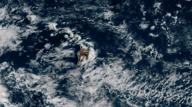 Satellite imagery shows Hawaiʻi on the morning of Monday, August 24, 2026.