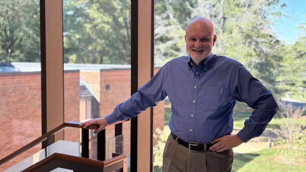 Mark Christie, visiting professor and founding director of the Center for Energy Law & Policy, is seen at William & Mary Law School on Thursday, Oct. 9, 2025.