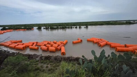 DHS buoys in flooded Rio Grande/ July 2026