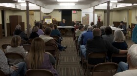 About 40 people gathered to share their concerns with two representatives from the development.