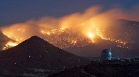 Commerce Firefighters dispatched to the Fort Davis wildfire captured this image in April 2011