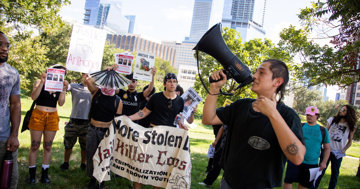 Coverage image for: Austinites storm DA José Garza's office to protest APD's fatal shooting of unarmed teen