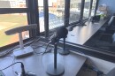 The view from the Akron RubberDucks announcer's booth at Canal Park in Downtown Akron.