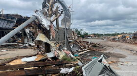 The tornado that devastated downtown Sulphur is rated at least an EF3.