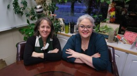 Cheryl Siemers (left) and Jacelyn Keys (right) in Keys' office, Nov. 18, 2025.