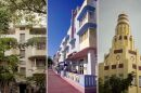 From left to right, Vandan, Mumbai, the McAlpin Hotel, Miami Beach and Mumbai's Liberty Cinema, an Art Deco movie theater built in 1947.