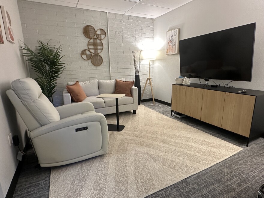 Telehealth room in the Hive at Tempe EnVision Center