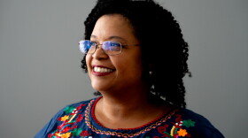 Former Missouri State Sen. Maria Chappelle-Nadal, pictured on Tuesday, July 23, 2024, at St. Louis Public Radio's headquarters in Grand Center, is vying for Missouri's first congressional district.