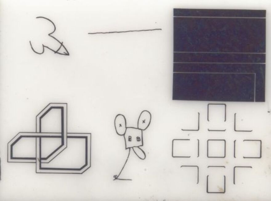 The Moon Museum drawings.