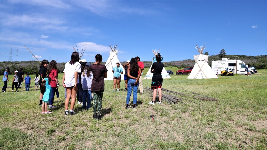 Campers introduced themselves to each other with their names and which Indian tribes they come from.