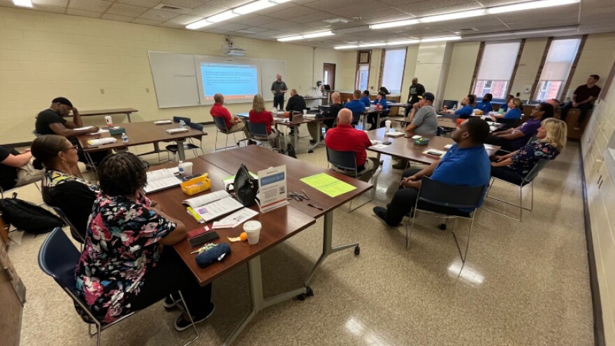 Kent Intermediate School District employees take part in mental health first aid training