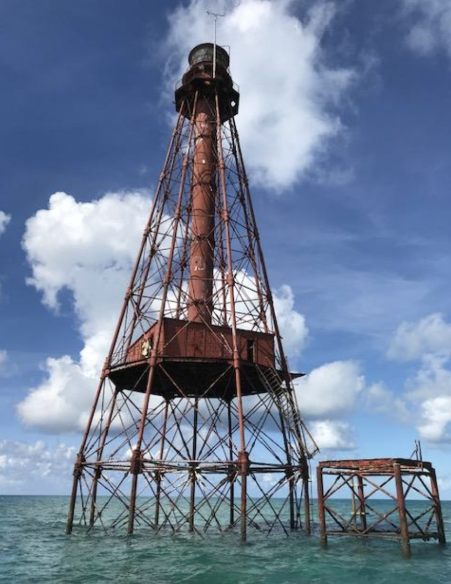  Sombrero light, off Marathon, is one of three reef lighthouses up for auction by the federal government