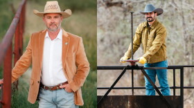 Democratic candidate Juan Sanchez III (left) and Republican candidate Michael Perry (right) are vying to become the next state land commissioner. Early voting begins Oct. 6 at county clerk offices statewide.