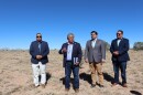 Pueblo of Santa Ana Gov. Myron Armijo leads a tour for U.S. Indian Health Service and the Department of Health and Human Services officials of the location where a new IHS health center is set to break ground in the future on Friday, March 13, 2026, at the Pueblo of Santa Ana, N.M.