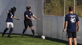 USA Blind Soccer National Team holds tryouts in Chula Vista, California. (Mike Damron/KPBS)