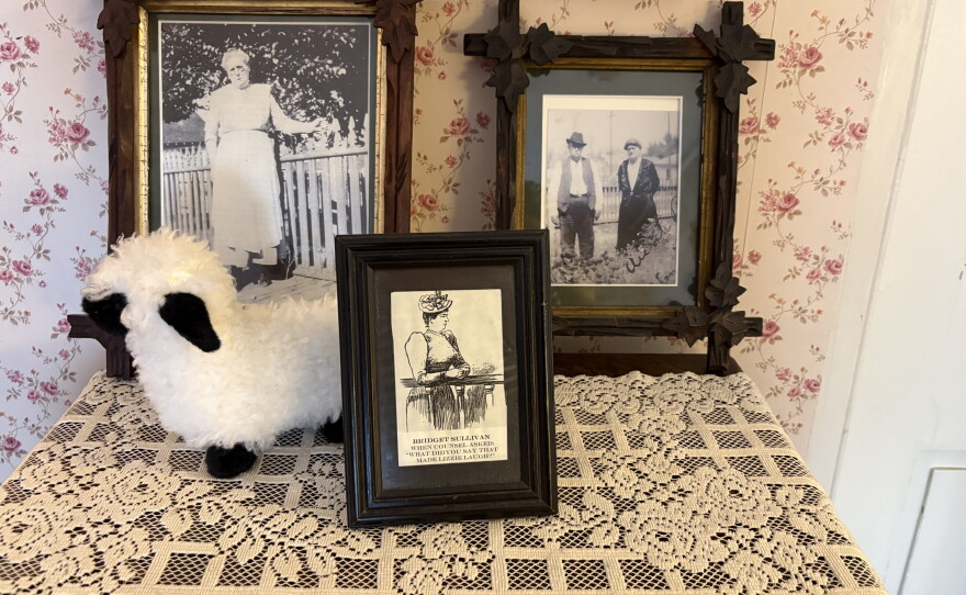 Housemaid Bridget, or "Maggie" as the Bordens called her, is theorized to have played a part in the murders, but Lizzie Borden House tour guide Larry LoVerde says he doesn't believe that to be true. Credit: Sofia Barr/Ocean State Media