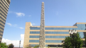The Vance Monument in Asheville's Pack Square in 2012. The Asheville city council voted Tuesday to accept a task force recommendation to remove the monument from the square.