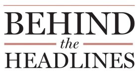 The Behind the Headlines logo.