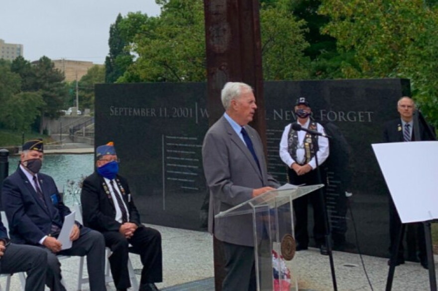 The 9/11 Memorial in Indianapolis.