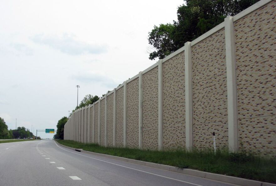 Sound wall in Maryland/Credit Flickr: thisisbossi