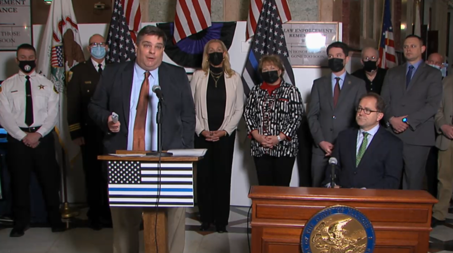  State Sen. Rose spoke at the Senate GOP press conference on Feb 1. 