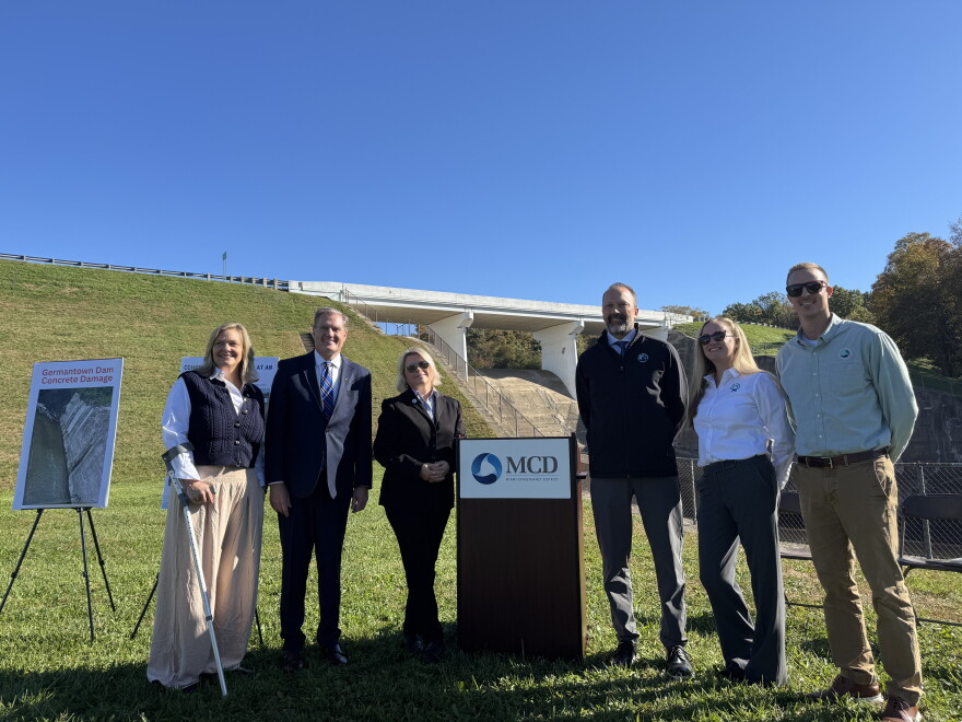 Congressman Mike Turner joined Miami Conservancy District staff for the announcement on Tuesday, Oct. 20.
