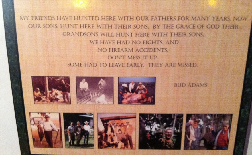 Plaque at the Adams Ranch in Osceola County