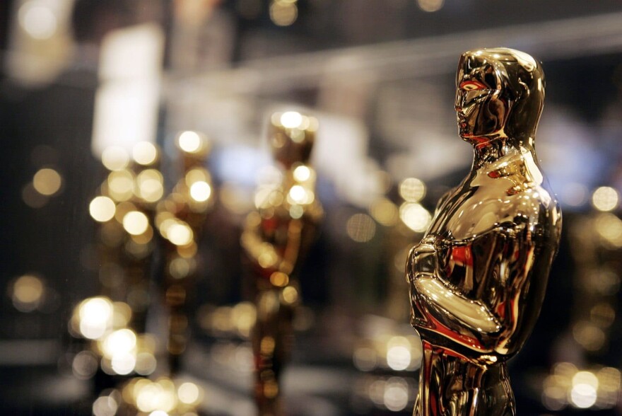 Oscars are displayed at "Meet the Oscars", an exhibit that featured the 50 Oscar statuettes presented at the 78th Academy Awards in 2006. (Kevin Winter/Getty Images)