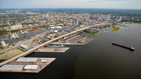 Jones Island water reclamation facility treats wastewater and converts it to an organic-based fertilizer.