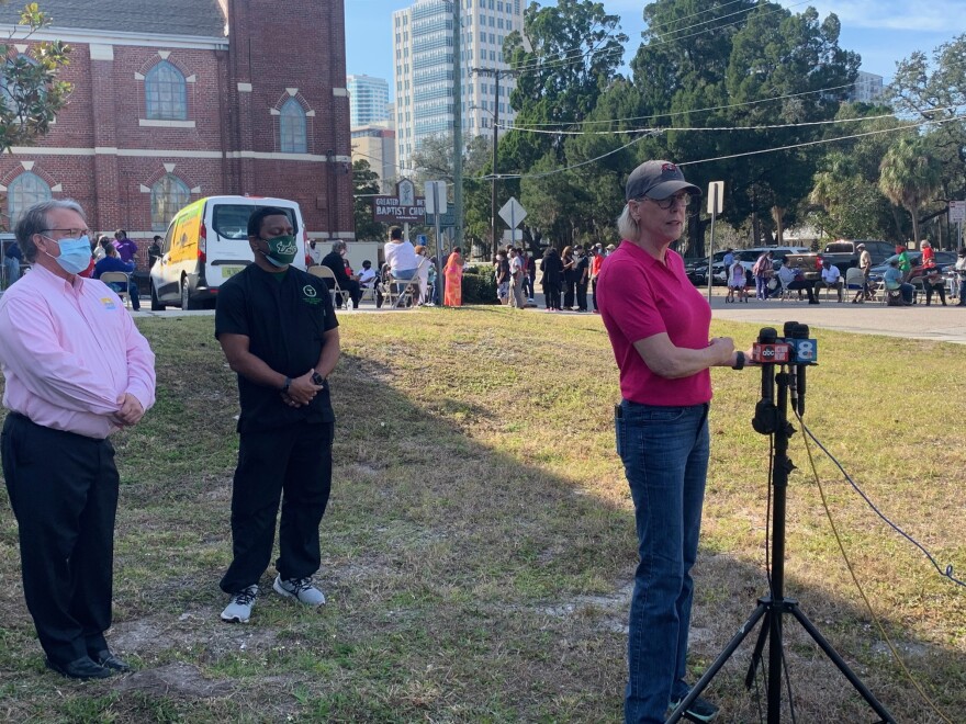 Officials say they want to host more of these community vaccination events, but said most of the limited supply is dedicated to drive-thru sites.