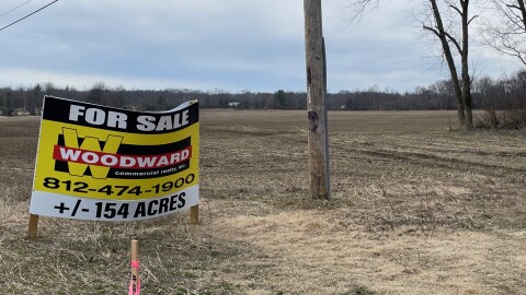 Future site of the TaylorMade distribution center on Petersburg Road, west of U.S. 41, in Evansville