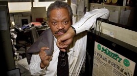 Former CNN anchor Bernard Shaw, seen in 2001, died on Wednesday.